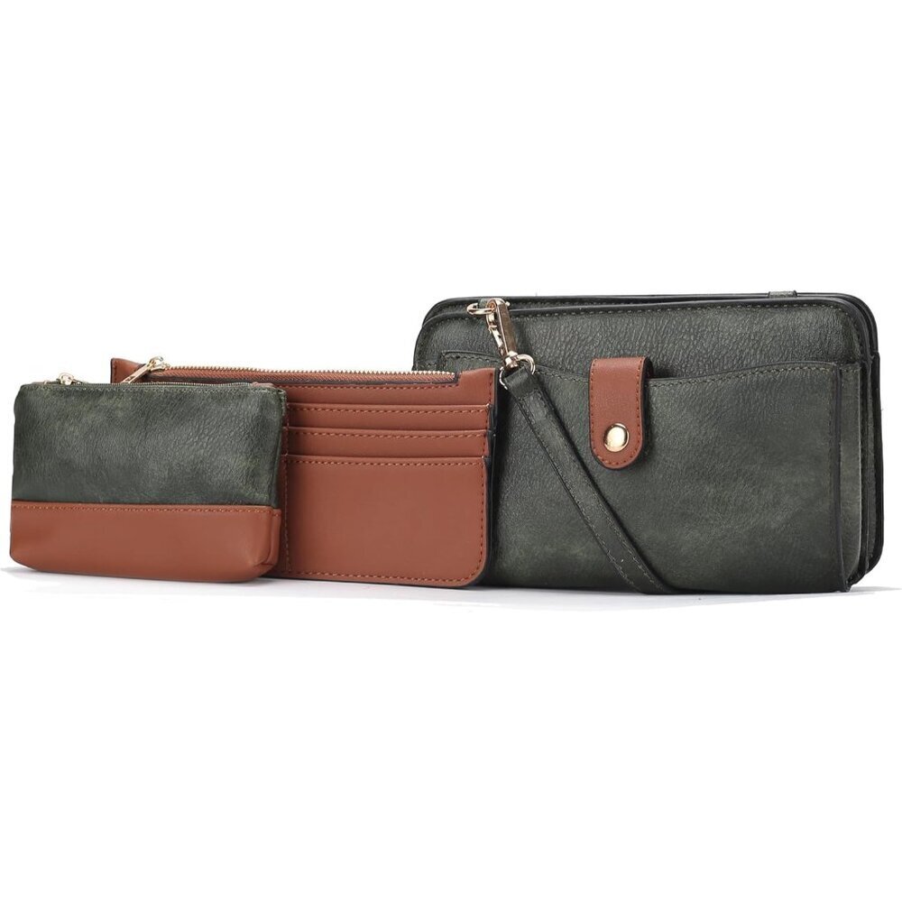 Vegan Leather Crossbody Bag Women Small Pouch Card Holder Purse Stylish Backpack